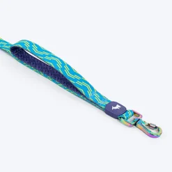 Dash Dog Vector Dual Handle Leash For Dog - Aqua Blue