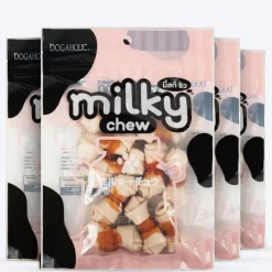 Dogaholic Milky Chew Bone Style Chicken Treat For Dog - 140 g (10 Pcs)