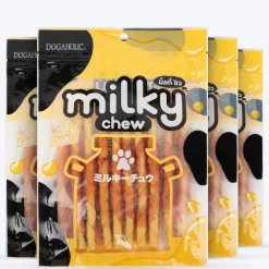 Dogaholic Milky Chew Cheese & Chicken Sticks Treat For Dog - 130 g (10 Pcs)