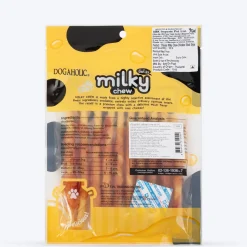 Dogaholic Milky Chew Cheese & Chicken Sticks Treat For Dog - 130 g (10 Pcs)