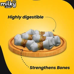 Dogaholic Milky Chew Cheese & Chicken Bone - 10 Pcs - 150 g