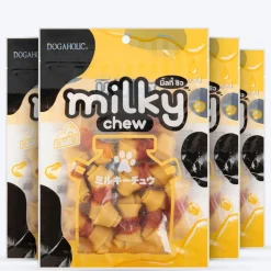 Dogaholic Milky Chew Cheese & Chicken Bone - 10 Pcs - 150 g