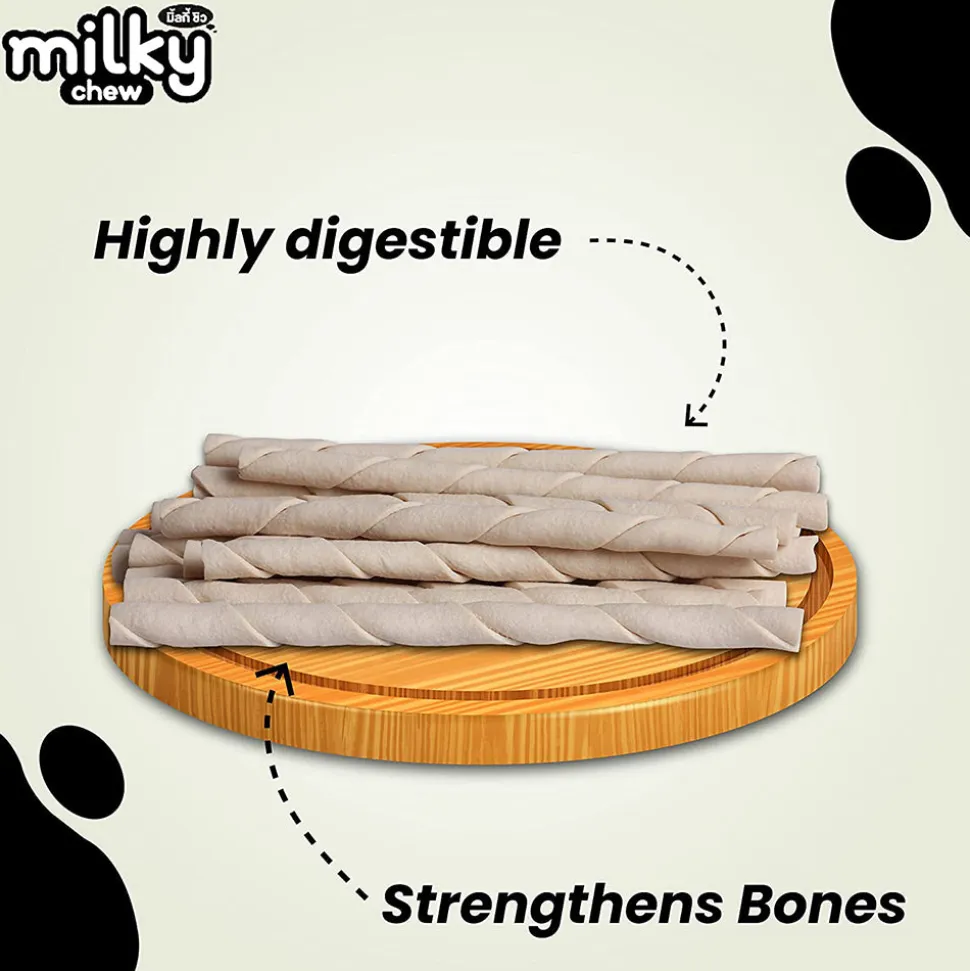 Dogaholic Milky Chew Stick Style Treat For Dog - 240 g (30 Pcs)