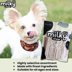 Dogaholic Milky Chew Stick Style Treat For Dog - 240 g (30 Pcs)