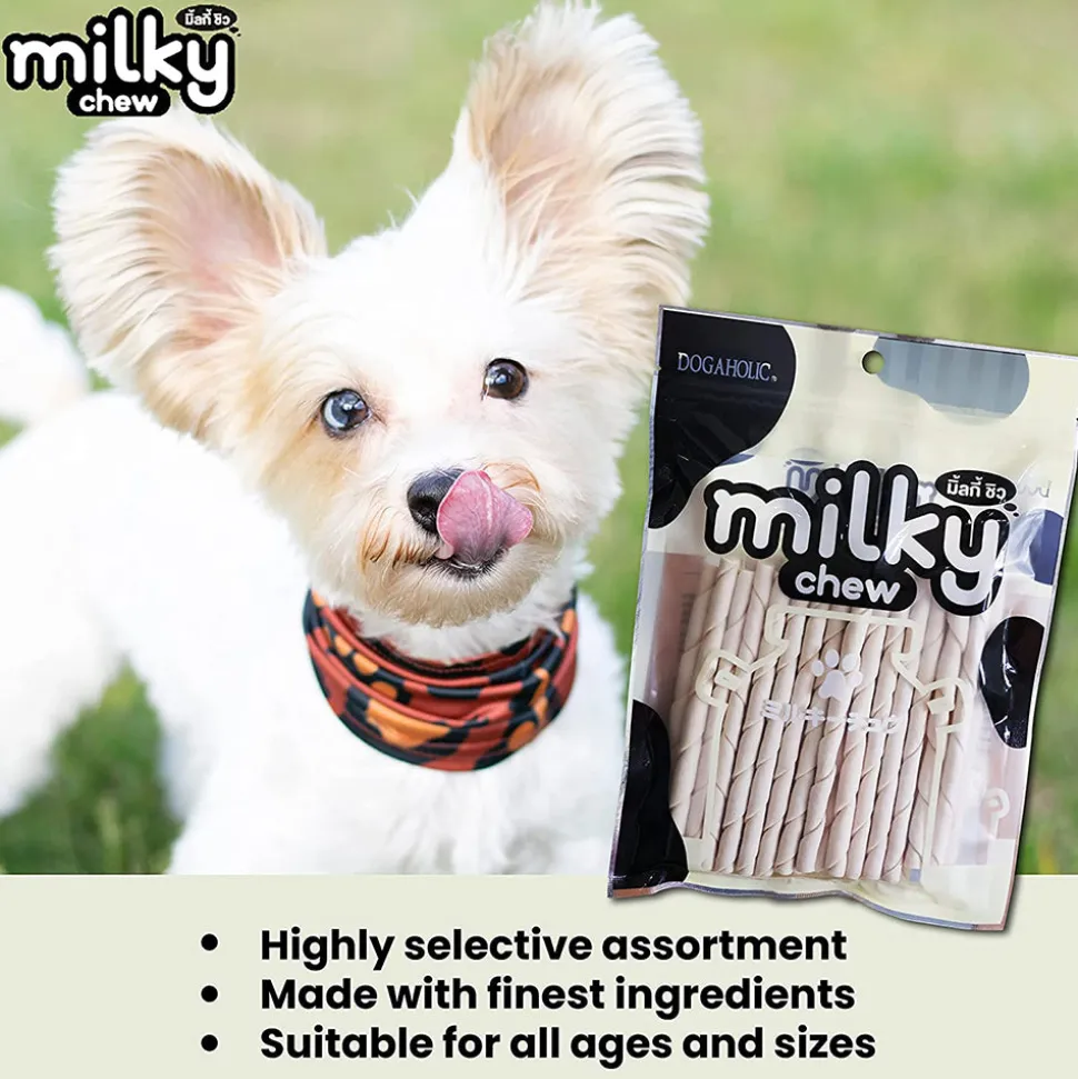 Dogaholic Milky Chew Stick Style Treat For Dog - 240 g (30 Pcs)
