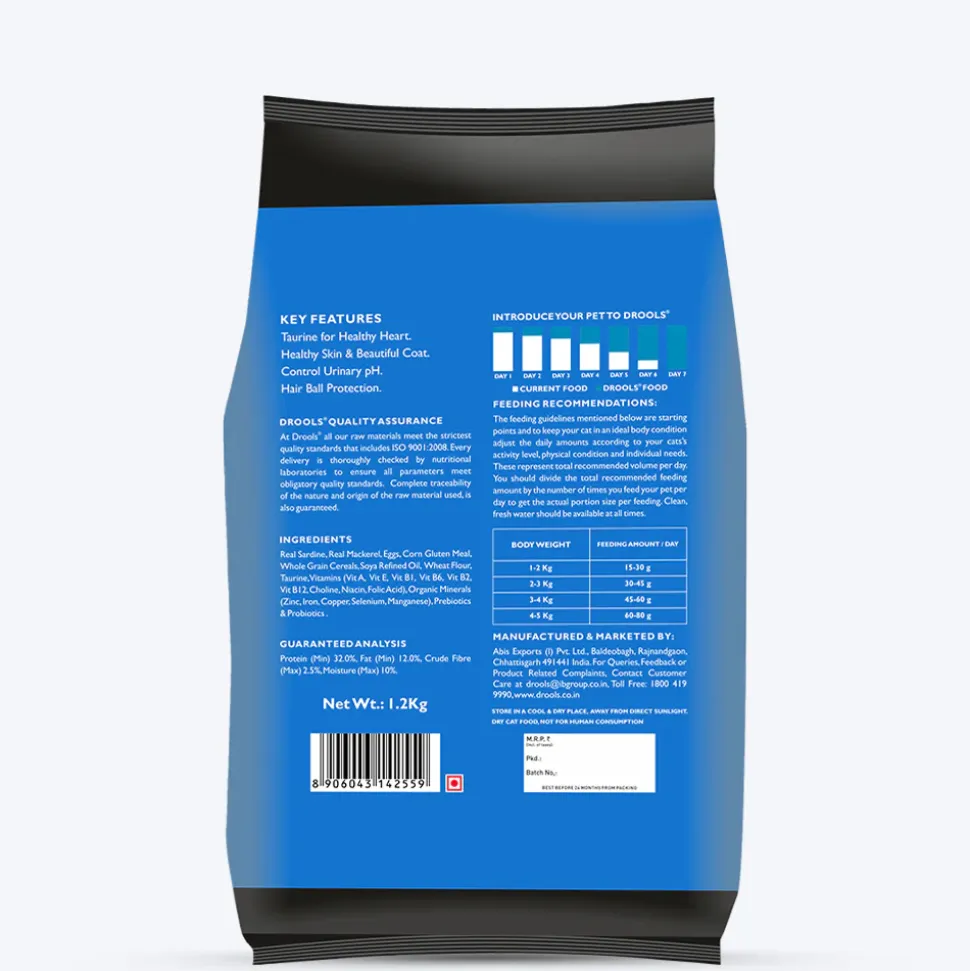 Drools Adult (+1 Year) Ocean Fish Dry Cat Food