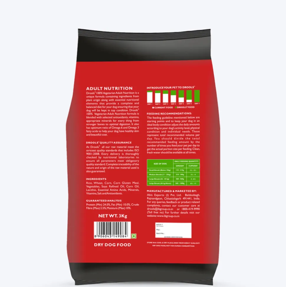 Drools 100% Vegetarian Dry Food For All Life Stages Dog