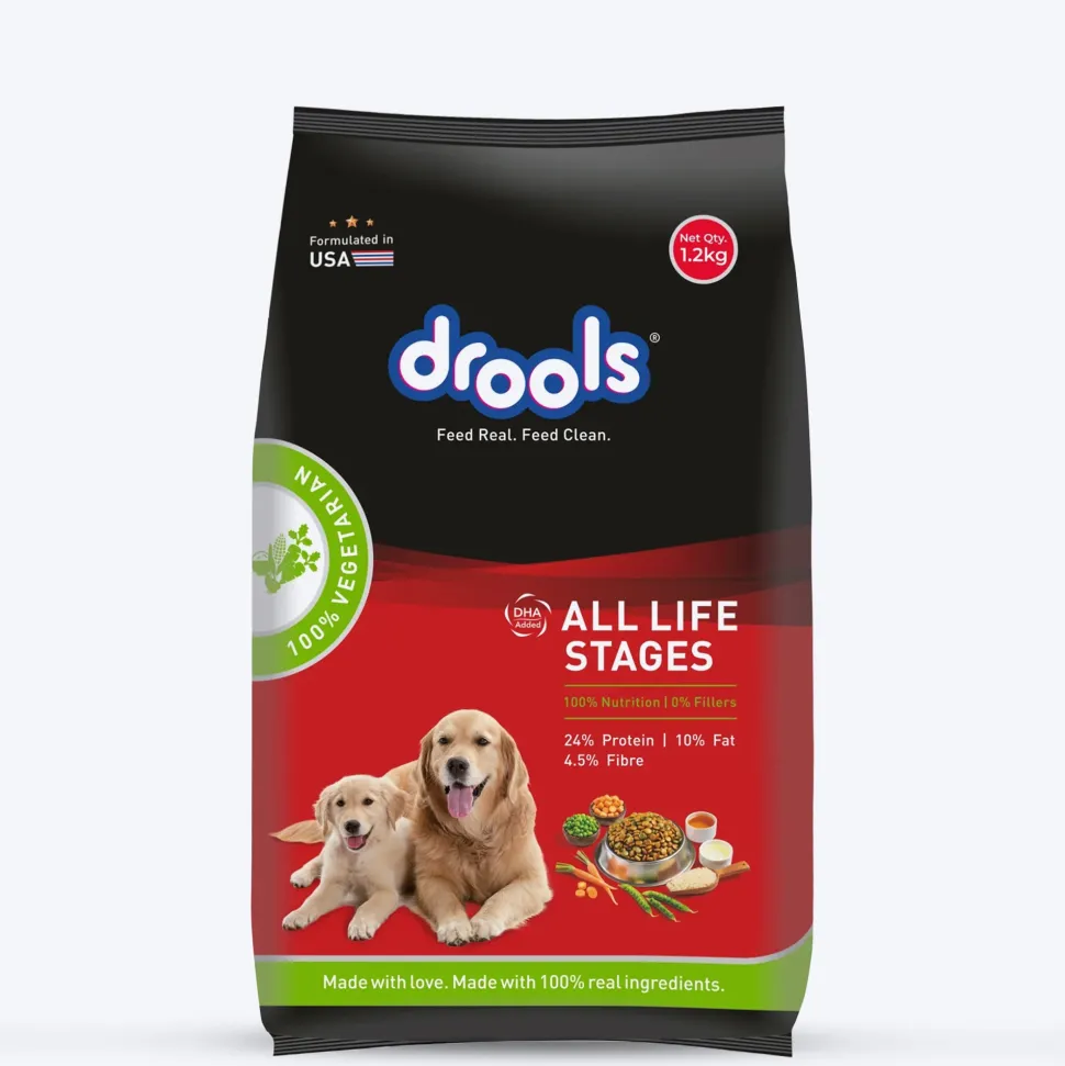 Drools 100% Vegetarian Dry Food For All Life Stages Dog