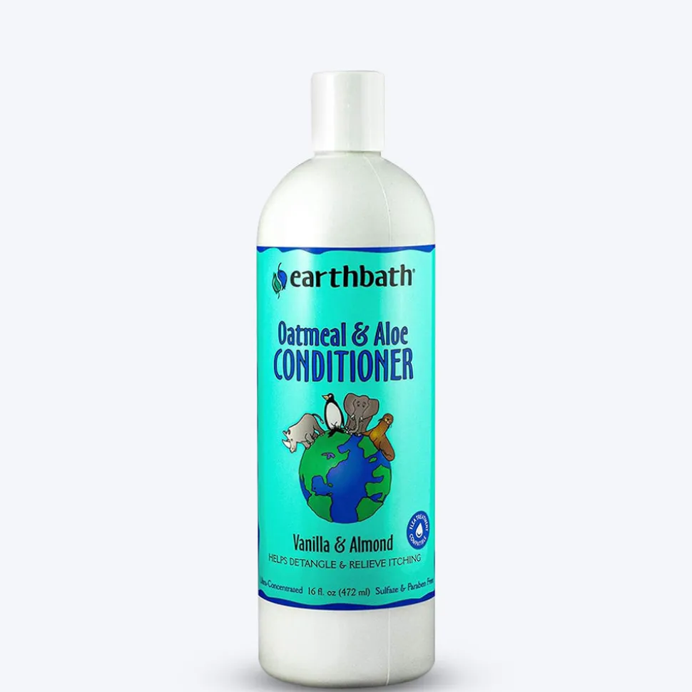 Earthbath Oatmeal & Aloe Conditioner For Dog (Vanilla & Almond) - 472 ml