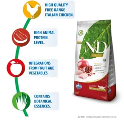 Farmina N&D Prime Chicken & Pomegranate Neutered Adult Grain Free Dry Cat Food