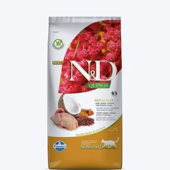 Farmina N&D Quinoa Skin & Coat Quail Dry Food For Adult Cat - 5 kg