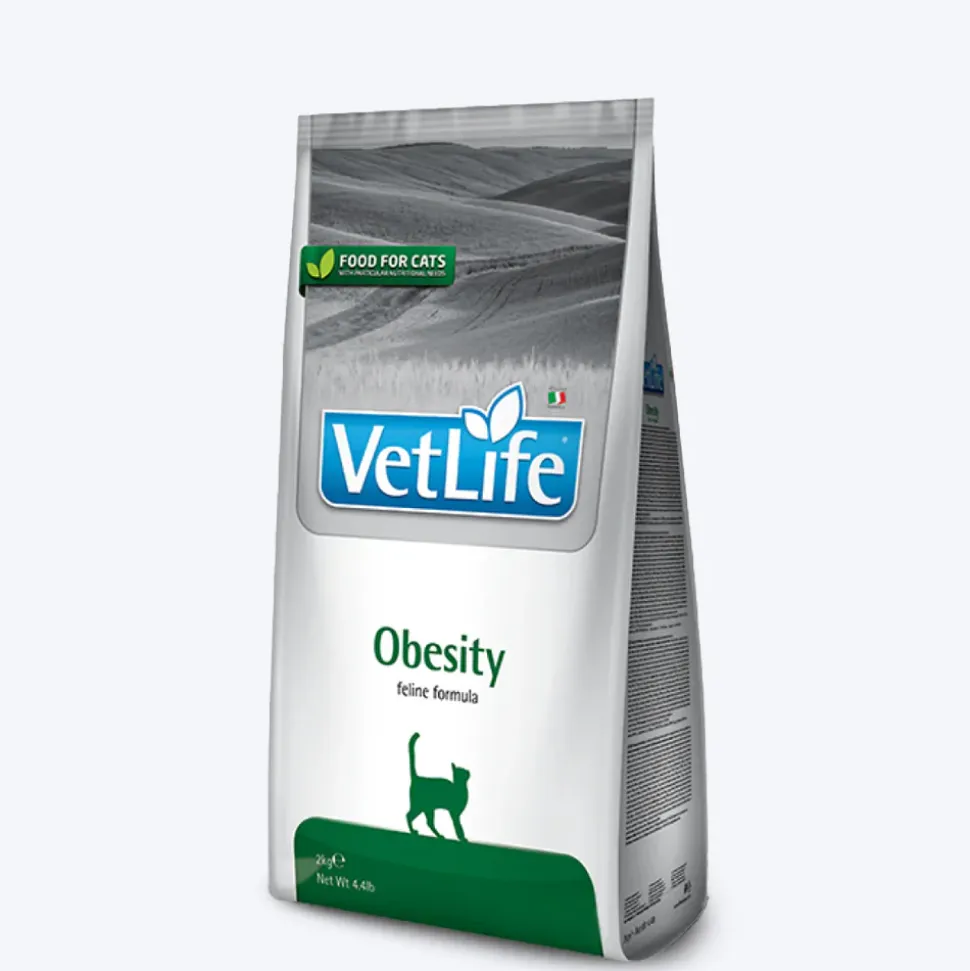 Farmina Vet Life Obesity Feline Formula Dry Food For Cat - 2Kg