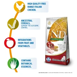 Farmina N&D Ancestral Grain Medium & Maxi Breed Dry Puppy Food - Chicken & Pomegranate
