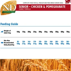 Farmina N&D Ancestral Grain Medium & Maxi Breed Dry Senior Adult Dog Food - Chicken & Pomegranate