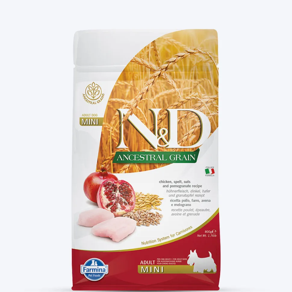 Farmina N&D Ancestral Grain Mini Breed Dry Adult Dog Food - Chicken & Pomegranate