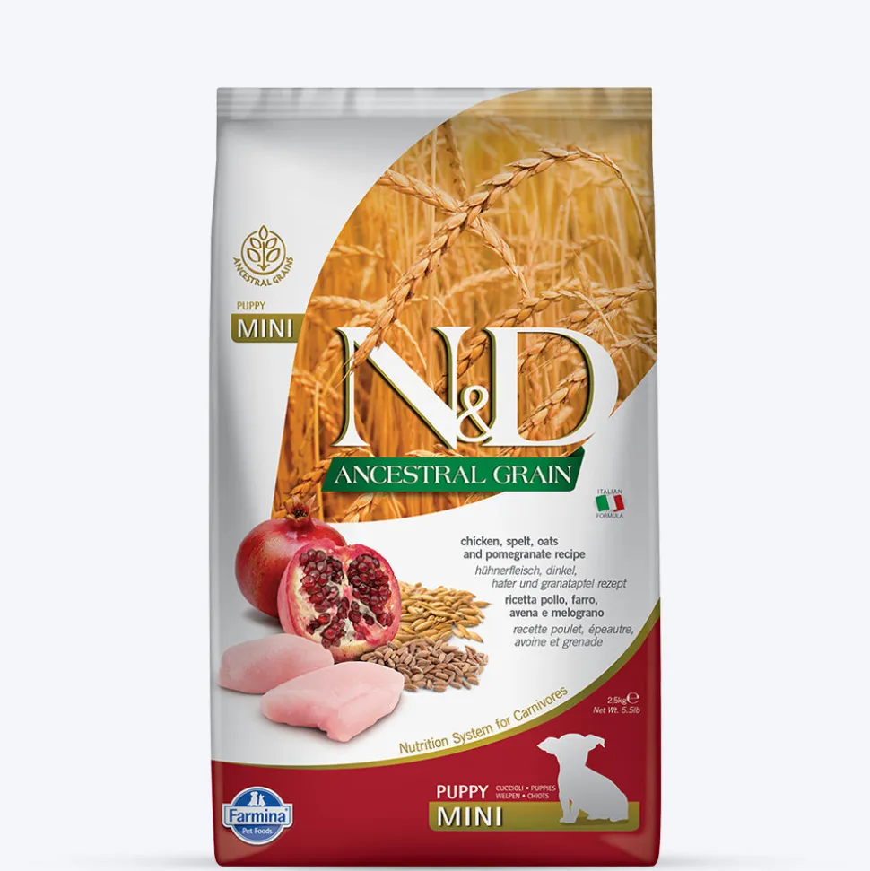 Farmina N&D Ancestral Grain Mini Breed Dry Puppy Food - Chicken & Pomegranate