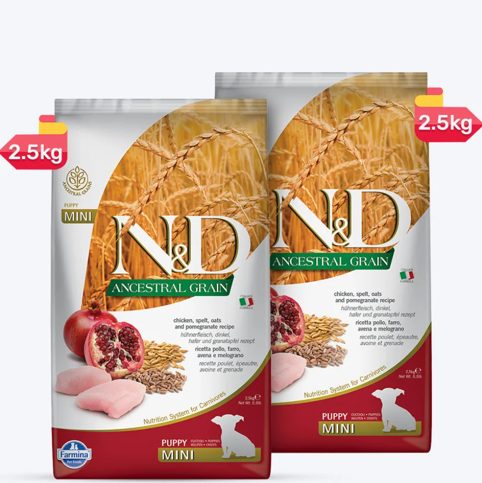 Farmina N&D Ancestral Grain Mini Breed Dry Puppy Food - Chicken & Pomegranate