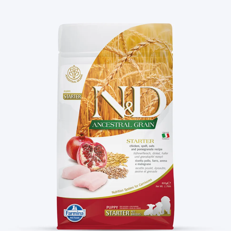 Farmina N&D Ancestral Grain Starter All Breeds Dry Puppy Food - Chicken & Pomegranate