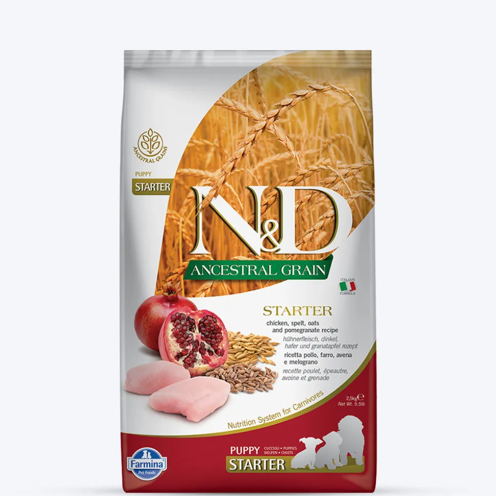 Farmina N&D Ancestral Grain Starter All Breeds Dry Puppy Food - Chicken & Pomegranate