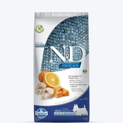 Farmina N&D Grain Free Pumpkin Codfish & Orange Mini Breed Dry Adult Dog Food