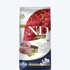 Farmina N&D Lamb, Quinoa, Broccoli and Asparagus Weight Management Grain Free Dry Adult Dog Food