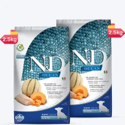 Farmina N&D Ocean COD Pumpkin& Cantaloupe Melon Grain Free Mini Breed Dry Puppy Food