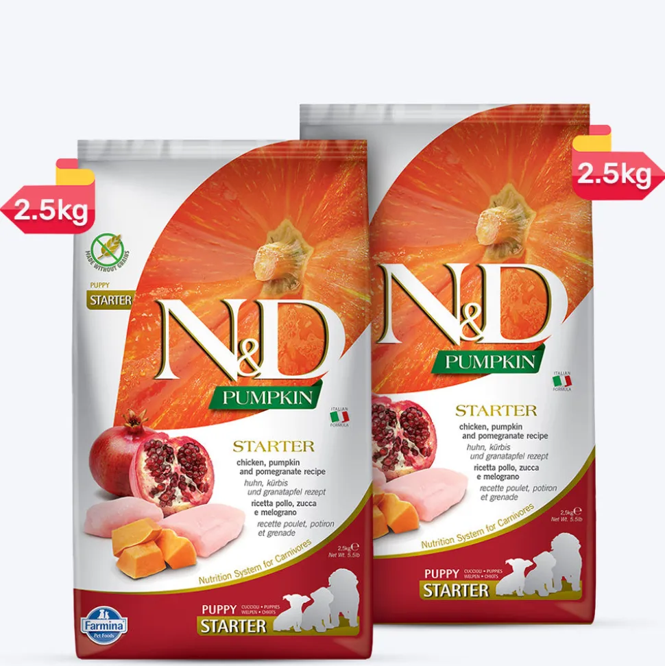 Farmina N&D Pumpkin Chicken & Pomegranate Grain Free All Breed Dry Puppy Food - Puppy Starter
