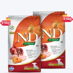 Farmina N&D Pumpkin Chicken & Pomegranate Grain Free Mini Breed Dry Puppy Food