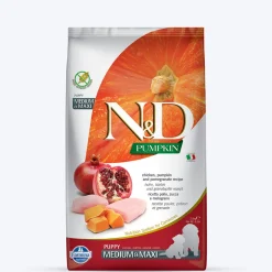 Farmina N&D Pumpkin Chicken & Pomegranate Grain Free Medium & Maxi Breed Dry Puppy Food