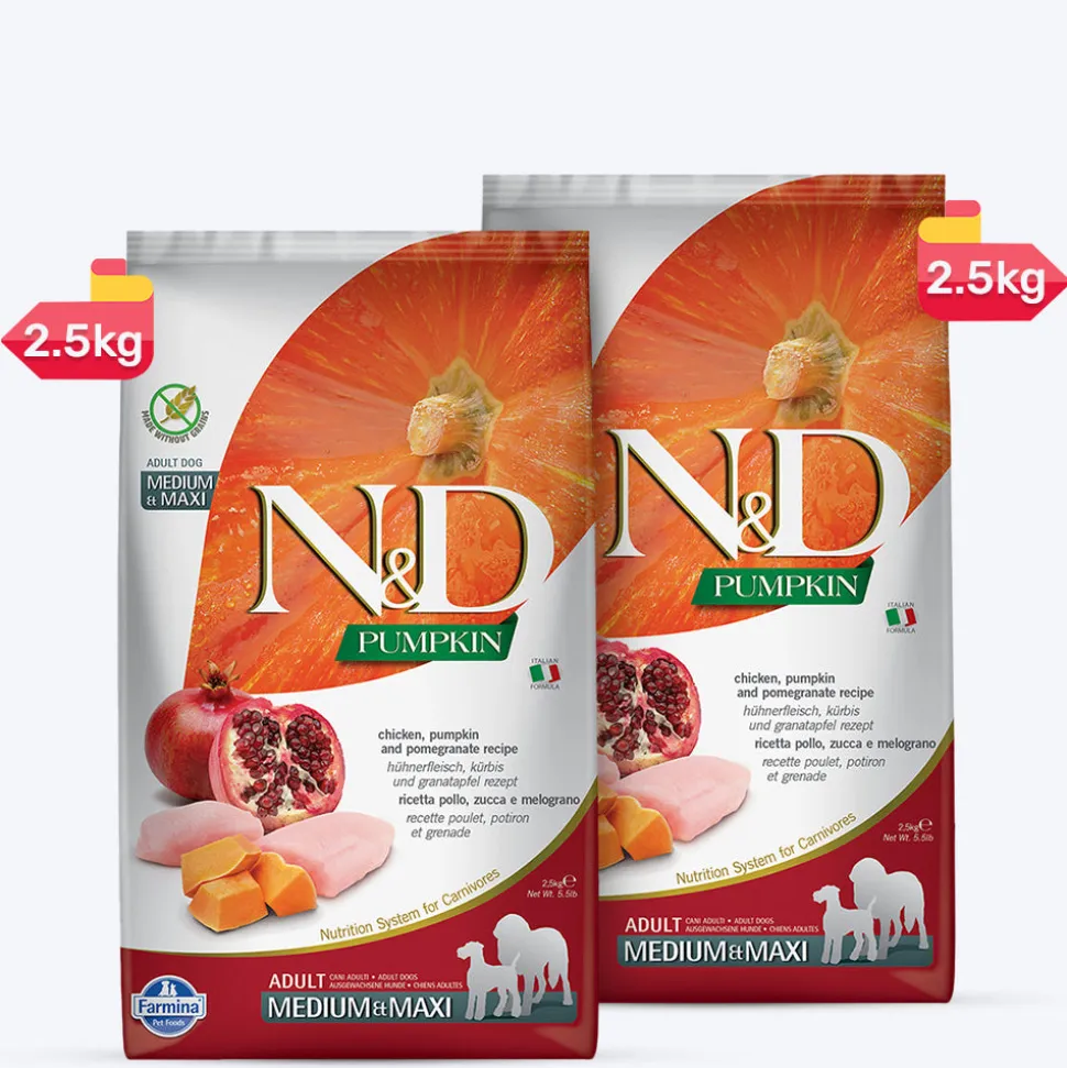Farmina N&D Pumpkin Chicken & Pomegranate Grain Free Medium & Maxi Breed Dry Adult Dog Food