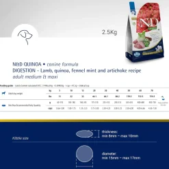 Farmina N&D Quinoa Digestion Lamb Medium & Maxi Breed Dry Adult Dog Food