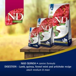 Farmina N&D Quinoa Digestion Lamb Medium & Maxi Breed Dry Adult Dog Food
