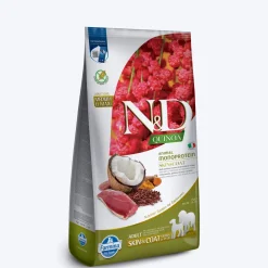 Farmina N&D Quinoa (Skin & Coat) Duck, Coconut & Turmeric Grain Free Medium & Maxi Breed Dry Dog Food