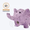 FOFOS Elephant Latex Squeaker Chew Toy For Dog - Purple