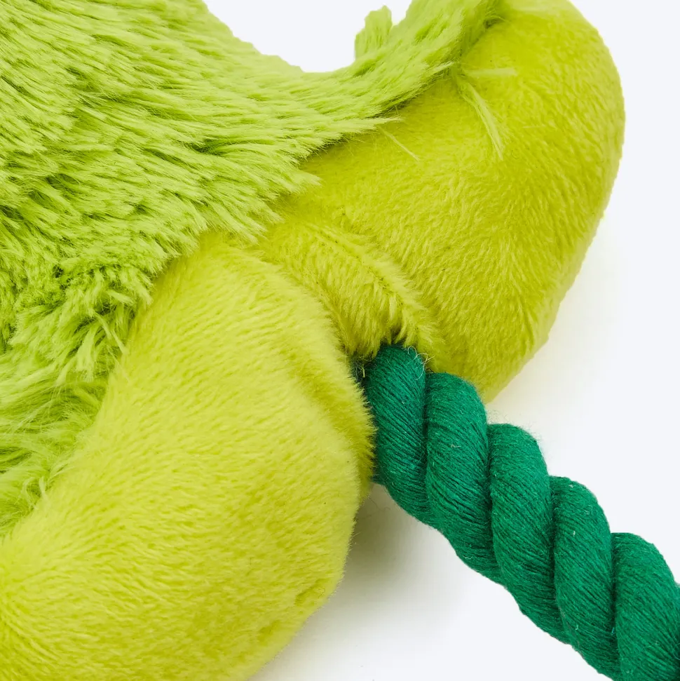 FOFOS Garden Tulip Squeaky Plush Toy For Dog - Green & Yellow
