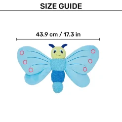 FOFOS Jumbo Butterfly Plush Toy For Dog - Blue