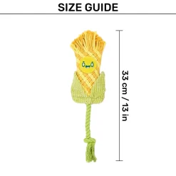FOFOS Puppy Corn Dental Chew Toy For Puppy - Yellow