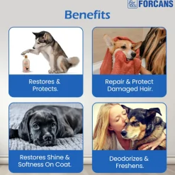 Forcans Short Coat Aloe Shampoo For Dog