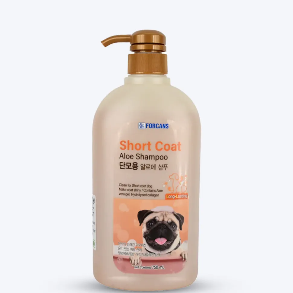Forcans Short Coat Aloe Shampoo For Dog