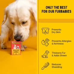 Furlicks Skin & Coat Maple Syrup Oral Supplement For Cat & Dog - 45g (30 Strips)
