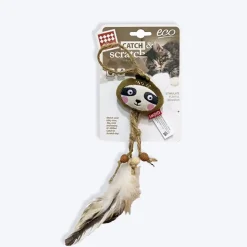 GiGwi Sloth Catch & Scratch Eco-Line Toy For Cat - Brown