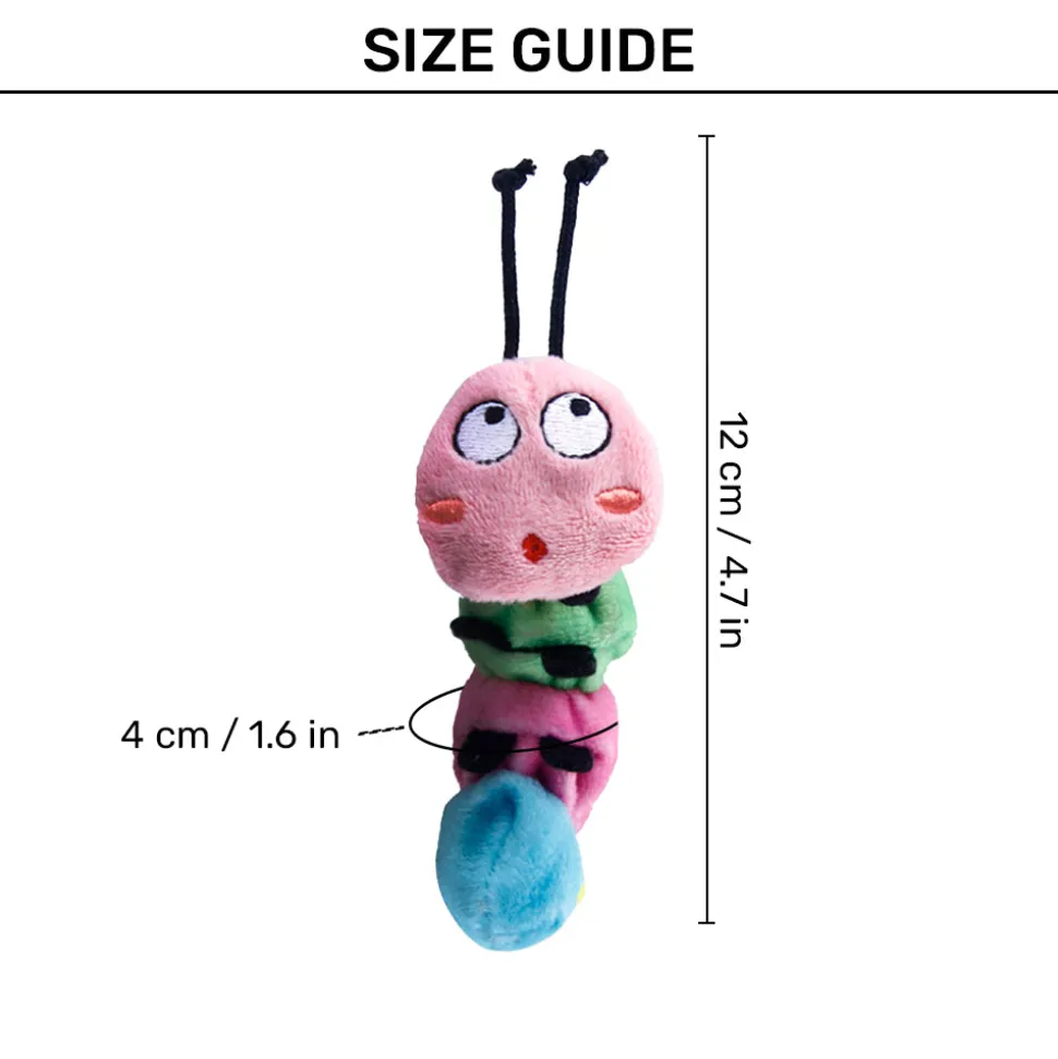 GiGwi Thirsty Catnip Cat Toy - Caterpillar Filled with 100% organic Catnip inside