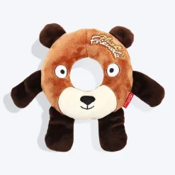 GiGwi Friendz Dog Plush Toy - Bear (with Foam Rubber Ring and Squeaker)