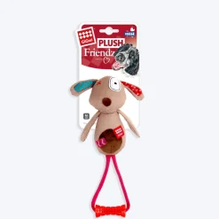 GiGwi Friendz Dog Plush Toy - Dog (with TPR Johnny Stick)