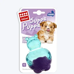 GiGwi Suppa Puppa Dog Toy - Hippo - Blue/Purple