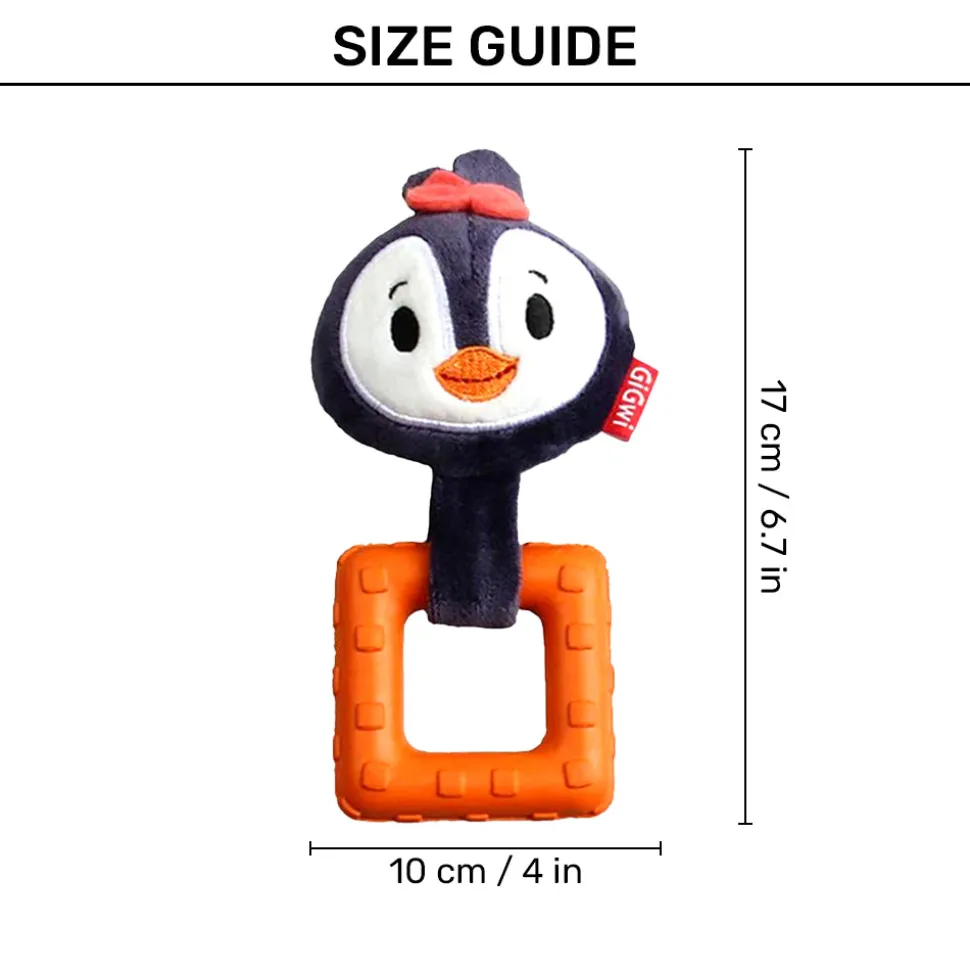 GiGwi Suppa Puppa Pengiun With Squeaker Inside Dog Toy - Small