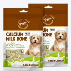 Gnawlers Calcium Milk Bone Dog Treats - Medium