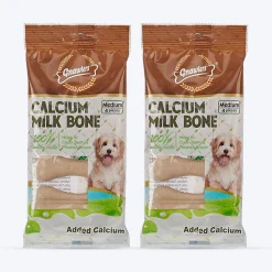 Gnawlers Calcium Milk Bone Dog Treats - Medium