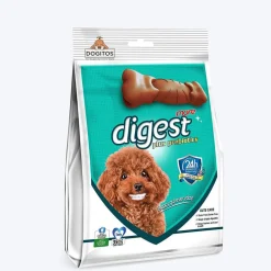 Gnawlers Digest More Plus Prebiotics Dental Chew Bone for Dogs
