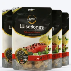 Gnawlers Wisebones Dog Treat - Salmon with Lemon - 200 g
